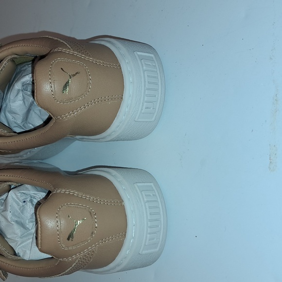 Puma Women Basket Platform - Patent Leather blue blue surf NWT PUMA LEATHER PLATFORM SNEAKERS